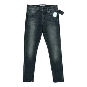 Joe’s Jeans Black Skinny Ankle Raw Hem Jeans 29